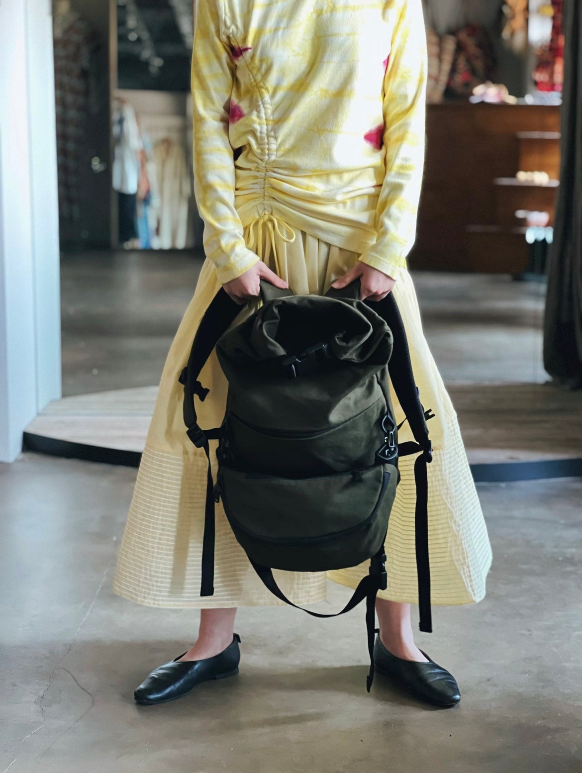 JUN MIKAMI×WILD THINGS backpack(khaki) | OZ